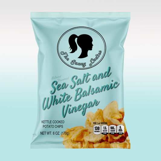 Sea Salt and White Balsamic Vinegar Kettle Chips