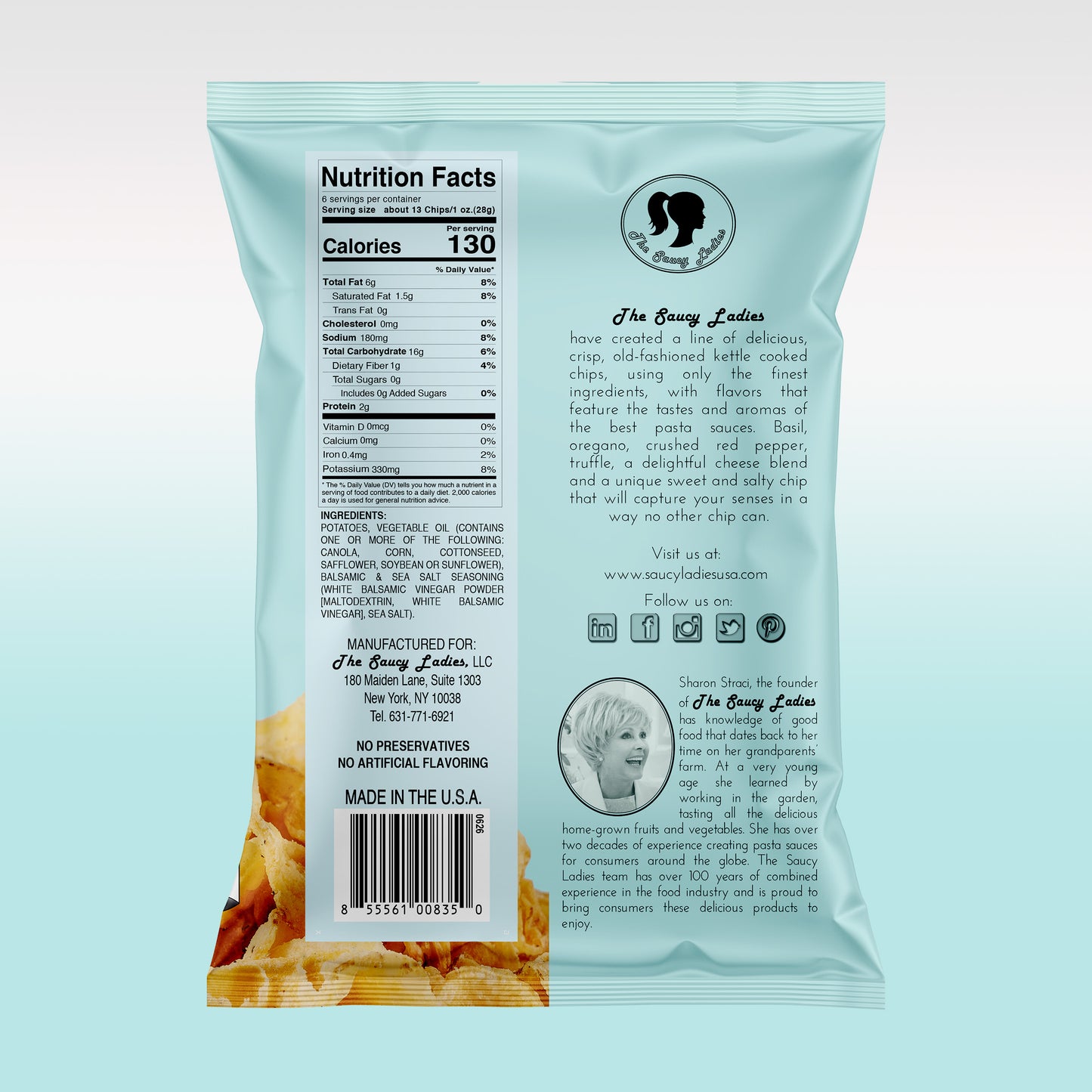 Sea Salt and White Balsamic Vinegar Kettle Chips